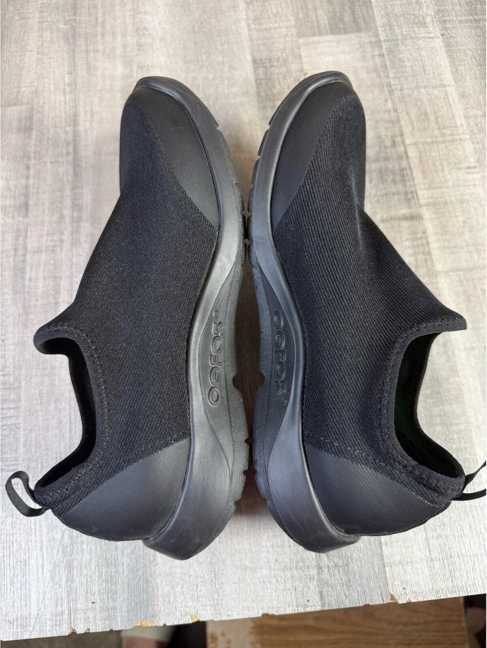 Oofos OOmg Sport Low Shoes Women’s Sz 8.5 Black Recovery Slip On Comfort Walking